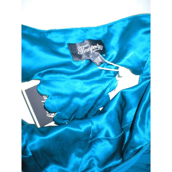 New NWT Ocean Blue Temperley London Dress Womens 12 Evening Gown Jewels Silk Emb - Picture 6 of 12